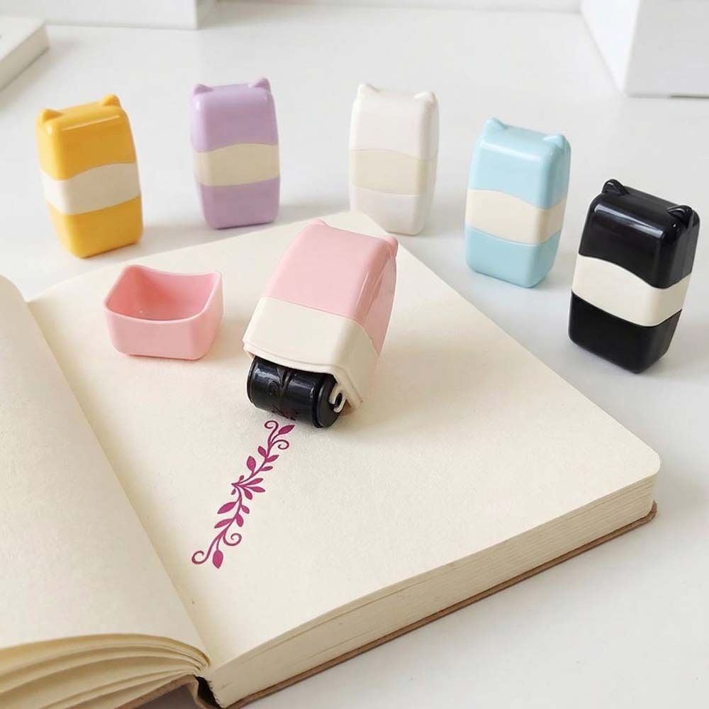 Score Printing Lace Rolling Stamp Convenient Painting Graffiti Gifts Toy Hand Account
