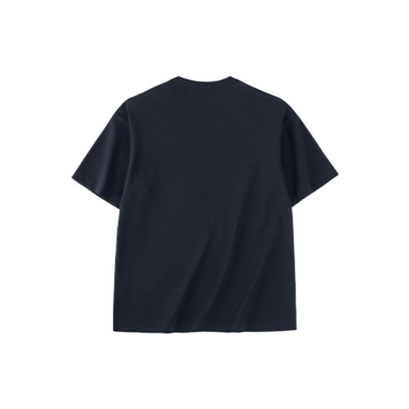 Anta Lifestyle Series Printed Letter Pullover Short Sleeve T-Shirt Unisex Tops Black 952328111-6