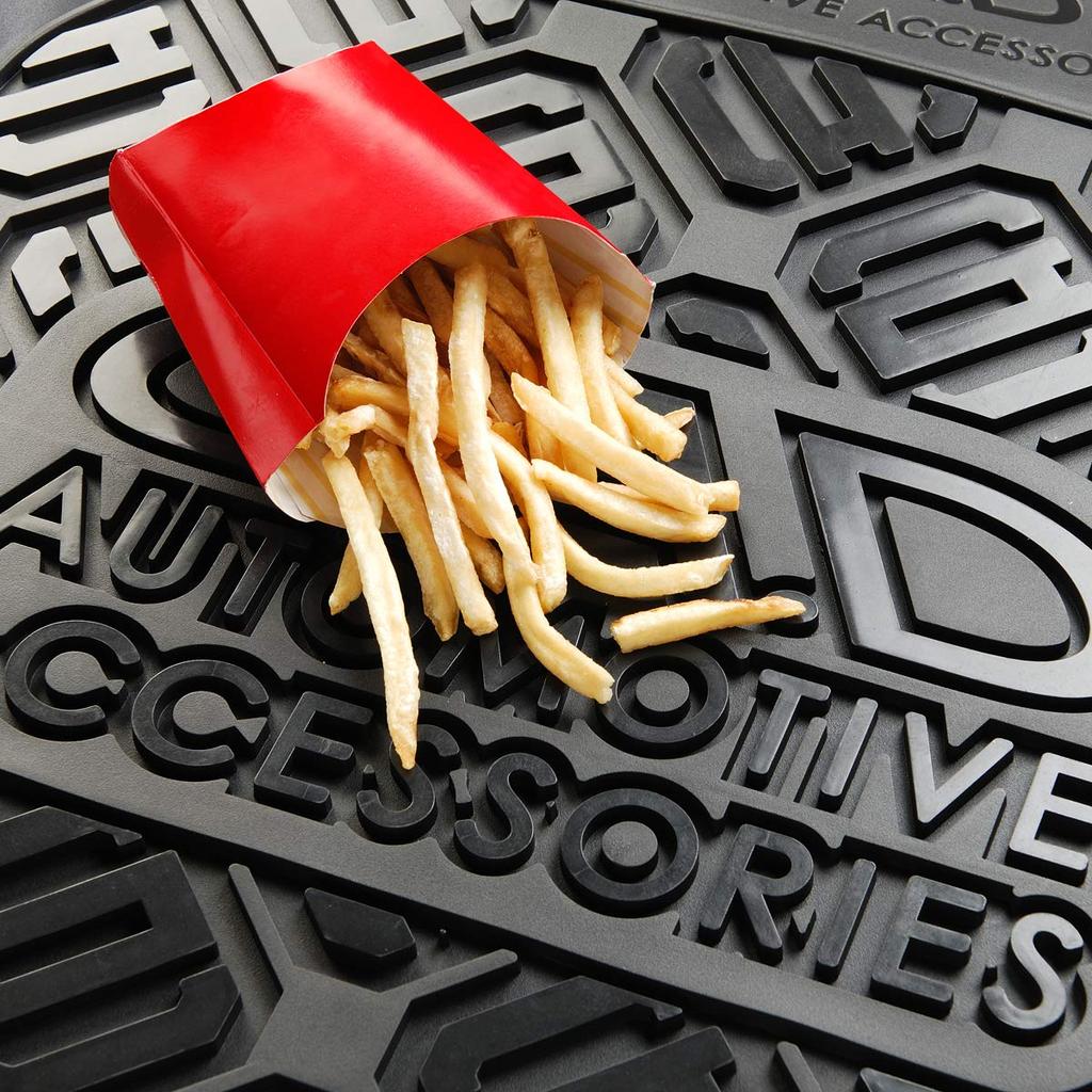 Garson DAD Floor Protection Rubber Mats for Passengers Rubber Mats for Outdoor and Washable and Excellent Features Spiked First-Row (HA328-01) D.A.D.