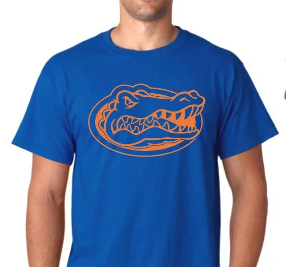 Футболка Florida Gators Футболка Университет Флориды оранжевый аллигатор XXL