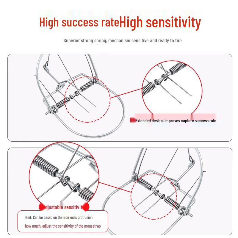 High-Efficiency Indoor Mouse Trap Cage: Powerful Rodent Catcher for Household Use