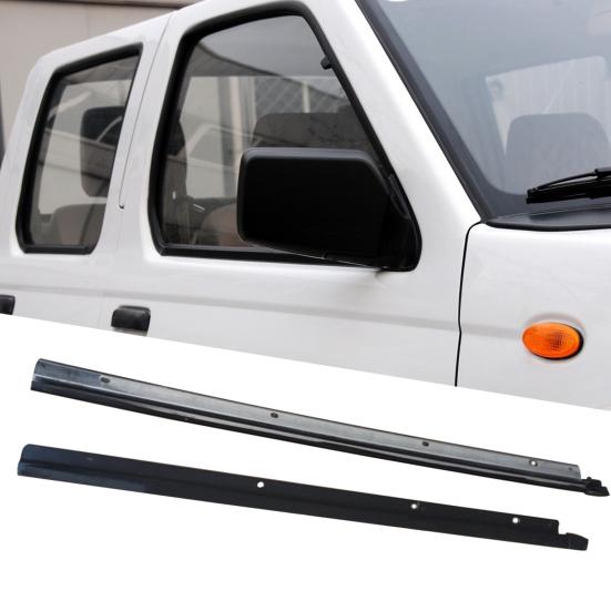 4Pcs Outer Seal Weatherstrip Window Glass Belt Rubber Moulding Trim for Nissan D22