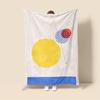 Morandi Tone Abstract Botanical Blanket – Scandinavian Minimalist Throw for Sofa, Home Decor or Caf–Dual Purpose Plush Blanket