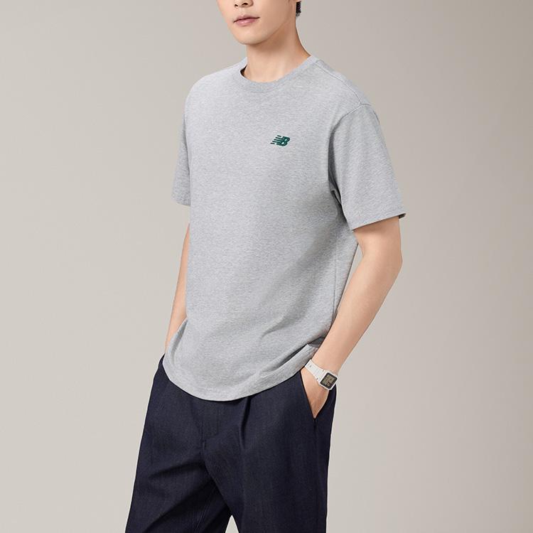 New Balance T Shirt Men's Heather Gray AMT52330-GHM