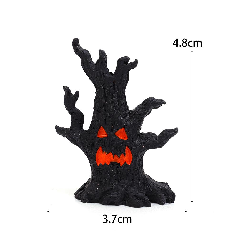 Halloween Dryade Mikrolandschaft Ornamente Horror Atmosphäre Mini Dryade Form Harz Ornament für Halloween Party Heimwerkerdeko