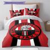 AFC Ajax Bedding Quilt Set Quilt Cover Pillowcase Home Decoration Birthday Gift (1 * Duvet Cover + 2 * Pillowcase, Without Core)