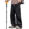 Men's Casual Pants, Cargo Pants for Spring And Summer, Hiking Trousers, Outdoor Sports Pants for Men, Black, Size L