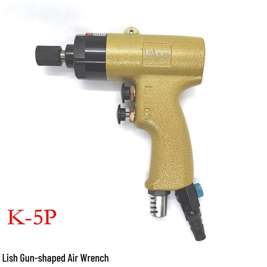 Lish Air Pneumatic Screwdriver K-5P/K-8P with Industrial Grade Bit Cone 5H/8H