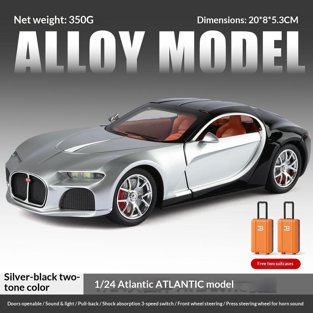 1:24 Bugatti Atlantic car model alloy die-cast sports car model car boy toy car boy gift decoration collection ornaments