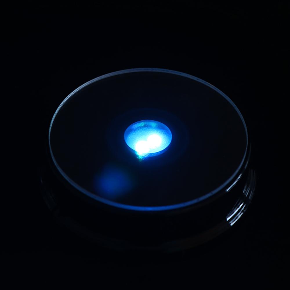Props Gift Showing DIY Colorful Luminous Base LED Ornament Display Stand Crystal Light Base