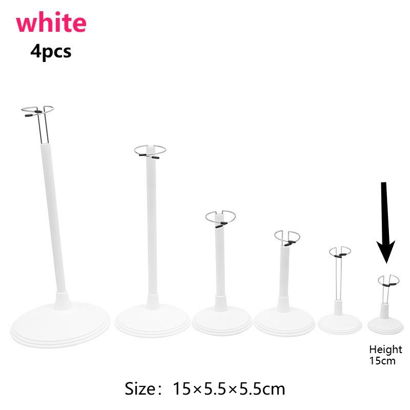 4pcs Creative Doll Stand Storage Rack Adjustable Height Display Holder with Metal Clamps Dolls Figurines Collectibles Toy Stand