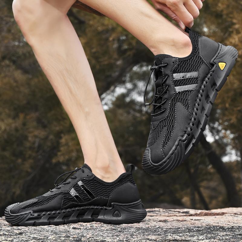 38-46 Summer Men's Large-size Breathable and Comfortable Outdoor Walking Casual Shoes Hiking Sneakers