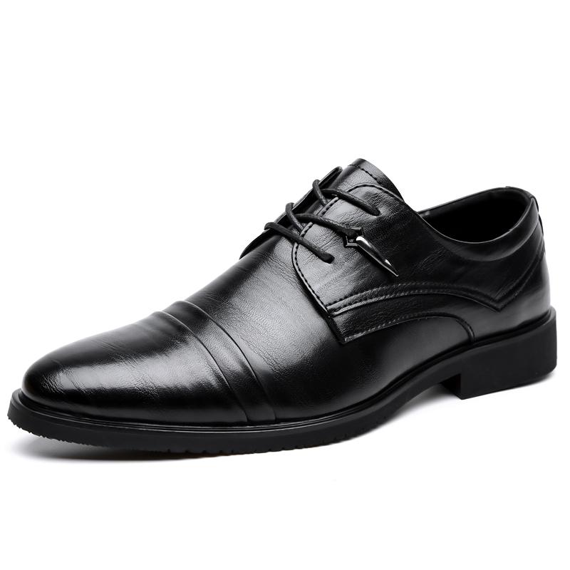 Fashion Business Dress Men Shoes Classic Leather Men's Formal Shoes Comfortable Slip On Dress Shoes Men Oxfords Size 47 48