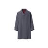 × Jil Sander +J Collaborazione Vestibilità Larga Monocolore Trench Coat Capospalla Uomo Grigio Scuro 439929-08