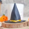 24 Pcs/Set Mini Witch Hat with Mini Broom Miniature Straw Brooms Plastic Witch Hat Set for Halloween Party Decoration