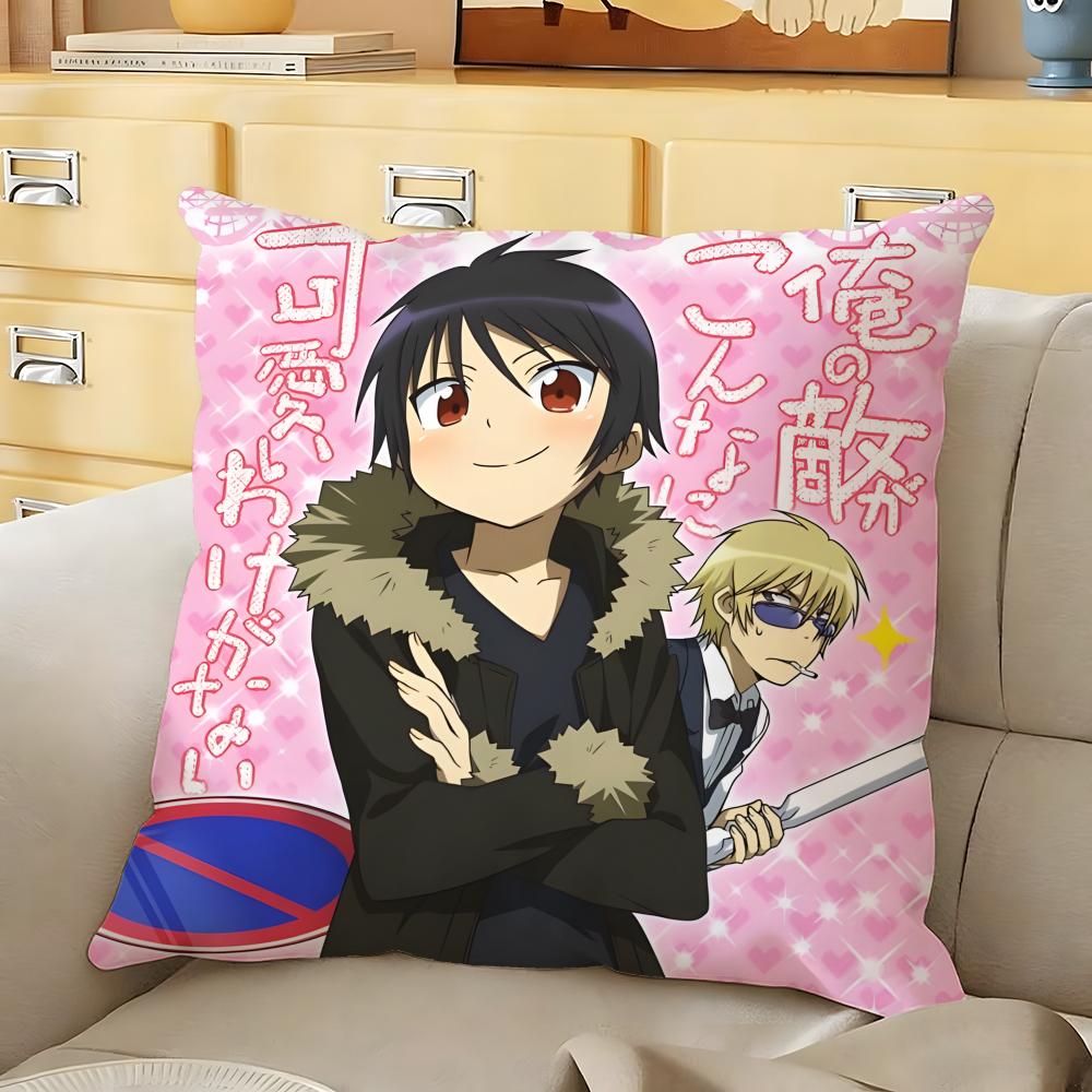 DDurarara Anime Cushion Cover Soft Durable Reversible Pillow Cover Home Car MultiScene Daily Comfort Pillowcase