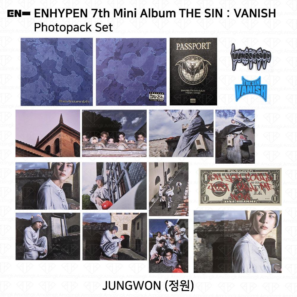 ENHYPEN Das 7. Mini-Album THE SIN:VANISH Digipack-Version. Fotokarte KPOP K-POP