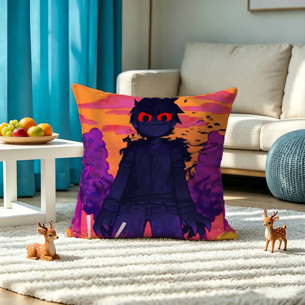 Matthew Patel S-Scott Pilgrim Pillow Case Square Double-Sided Sofa Cushion Cover Bedroom Bedside Pillow