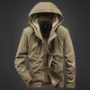Winter Velvet Thickened Deck Tooling Cotton-padded Jacket Men's Hooded Cotton-padded Jacket Casual Jacket Men