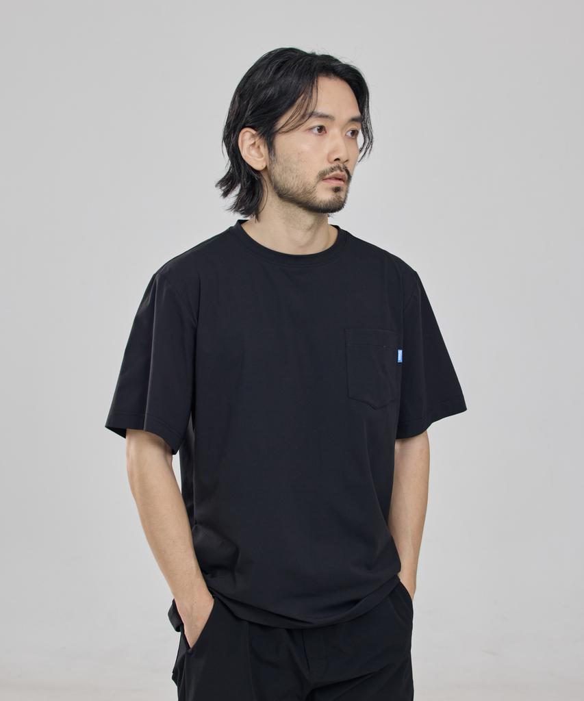 Sinjeu Engineer 180 Pocket Short Sleeve T-Shirt [Black]