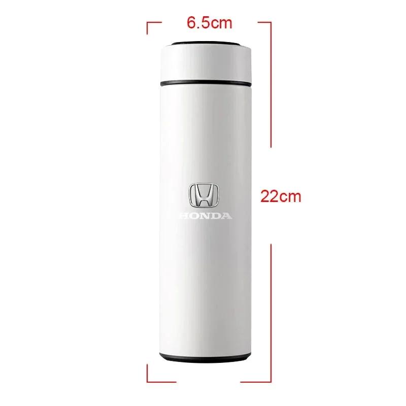 2025 Car New Honda 500ml Stainless Steel Car Emblem Intelligent Temperature Cup Coffee Cup For Honda CRV Accord Mugen Prelude FI