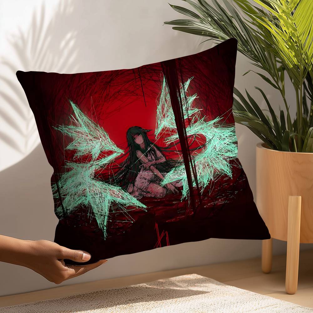 Saya No Uta The Song Of Saya Pillow Case Plush Fabric Soft Pillowcase Double Sided Print Cushion Cover Household Gifts