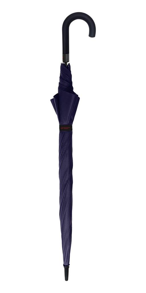 Nakatani Long Umbrella with UV Colored 70cm Men's Protection, Glasses, Jump, Navy, Large,
