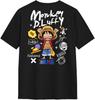 One Piece Anime Munchie D. Luffy Printed T-shirt Summer Men's and Women's T-shirt Trendy Loose Casual Y2K Short Sleeve 2026 New