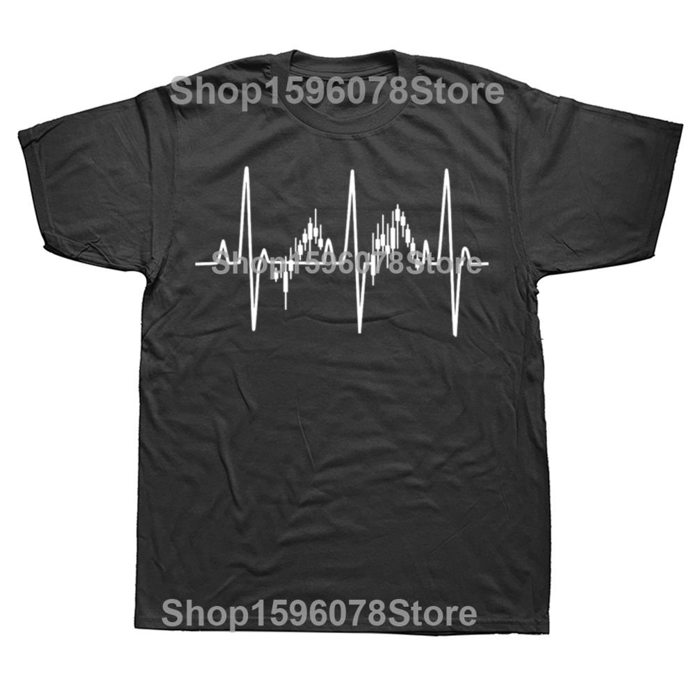 Funny TRADING IS MY CARDIO T Shirts Cotton Short Sleeve Birthday Gifts Mens Clothing Fashion Casual Loose Oversized T Shirt