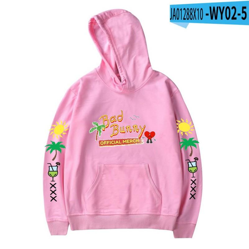 Bad Bunny Graphic Print Unisex Oversized Crewneck Sweatshirt Fall Casual Wear