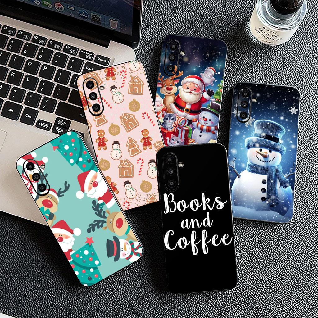 Phone Cover for Motorola Moto G55 G45 G75 G85 G13 Edge 50 30 Fusion 40 NEO Ultra Pro Case Deer Merry Christmas Tree Coffee