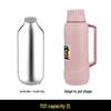 2L Glass Thermos Liner with Handle & Mouth Ring