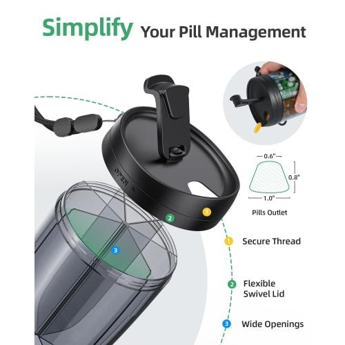 8 Compartments Weekly Pill Organizer, Anti-Snoring Device, Smart Snoring Prevention, Snoring Reduction, Restful Sleep...
