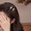 Korean Luxury Black Mini Crown Duckbill Clips Delicate Women Side Bangs Broken Hair Barrettes Sweet Daily Hair Accessories