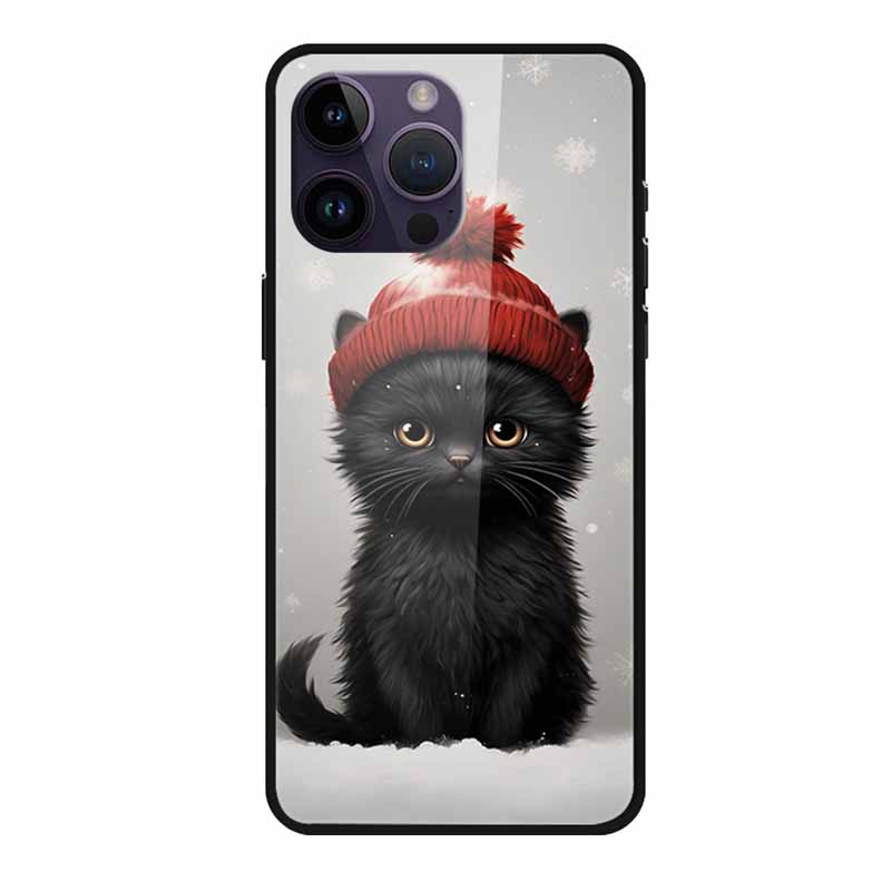 Tempered Glass Case For iphone 15 Pro Max Case Hard Glass Back Cover Soft TPU Bumper For iphone 16 Pro Max Phone Case 16Pro Max