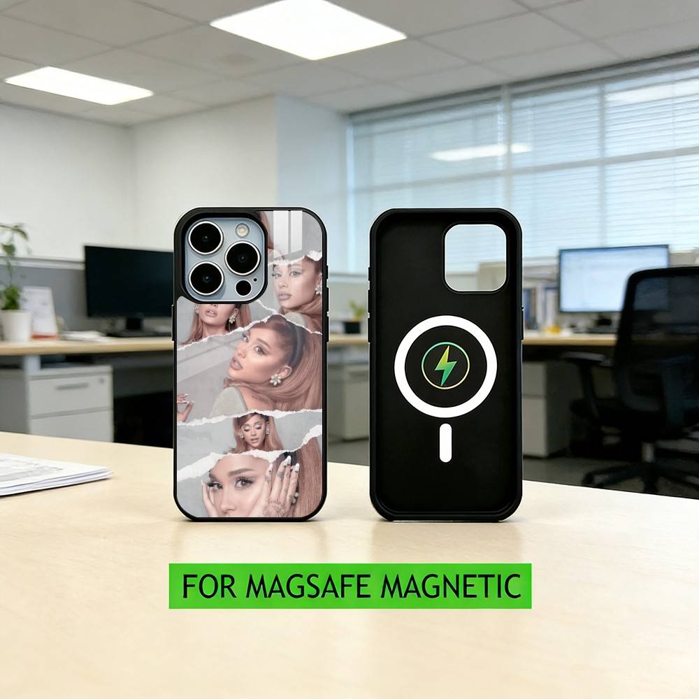 A-ariana G-grande Phone Case For iPhone17,16,15,14,13,12,11 Plus,Pro Magnetic with Magsafe Wireless Charging