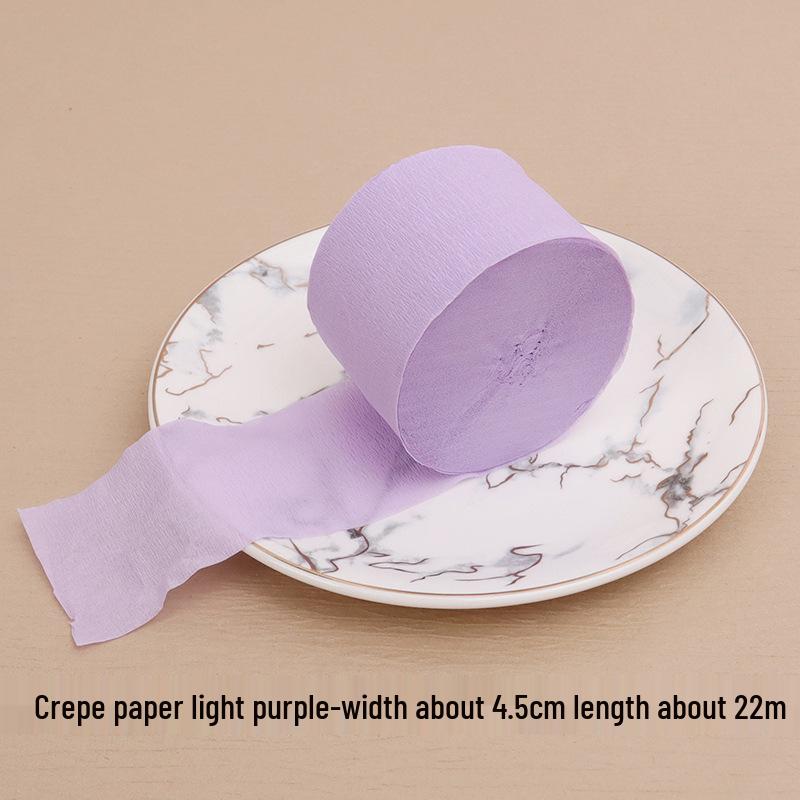 Multicolored Crepe Paper Tassel Wall Decoration, 4.5cm x 22m