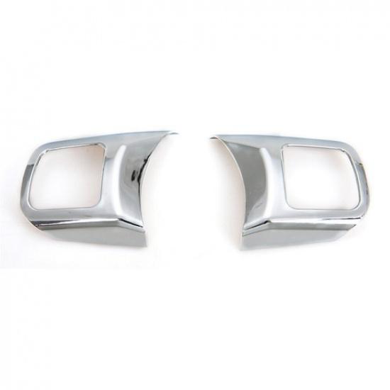 Inner Steering Wheel Moulding Trim Cover Kit for Jeep Wrangler JK 2011-17 Chrome