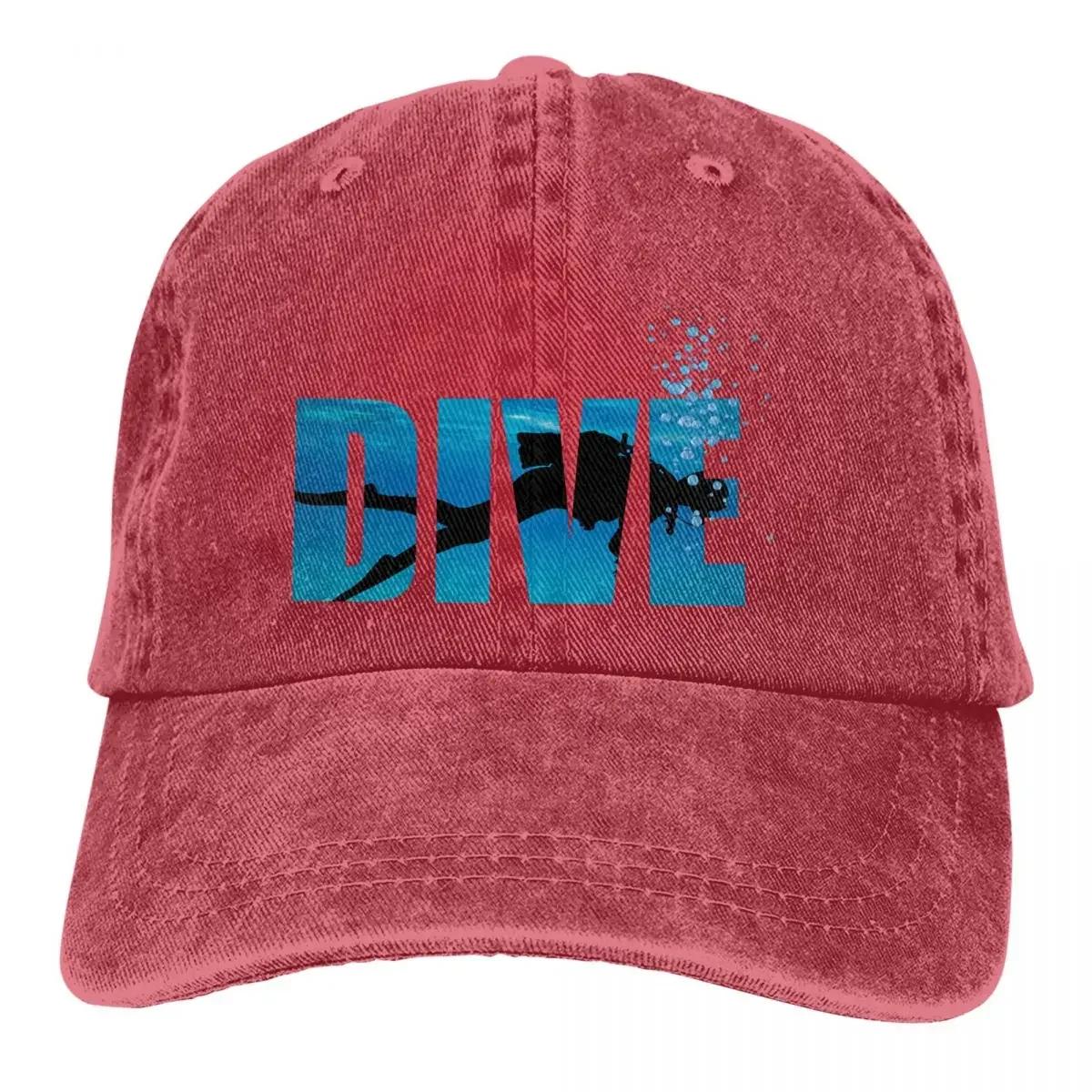 

Pure Color Cowboy Hats Sea Women s Hat Sun Visor Baseball Caps Dive Scuba Diving Peaked Trucker Dad Hat Adjustable озеро синього кольору