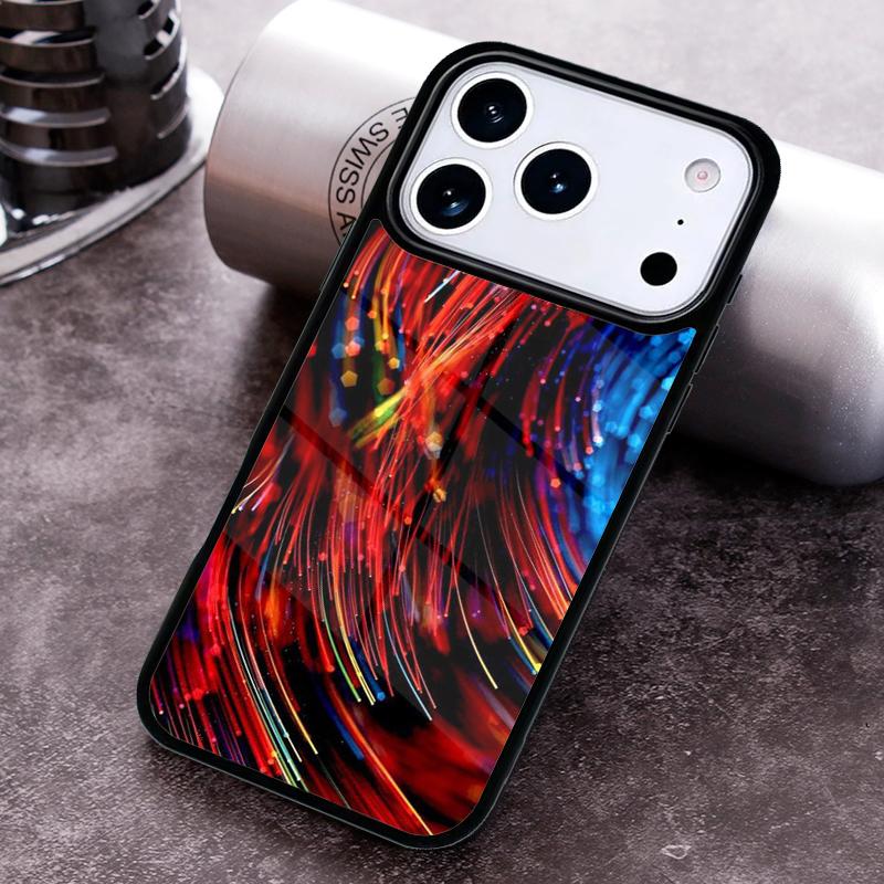 Lines Point Light Phone Case for iPhone 17 16 15 Pro Max Air 14 13 12 11 Plus Shockproof Capa Cover