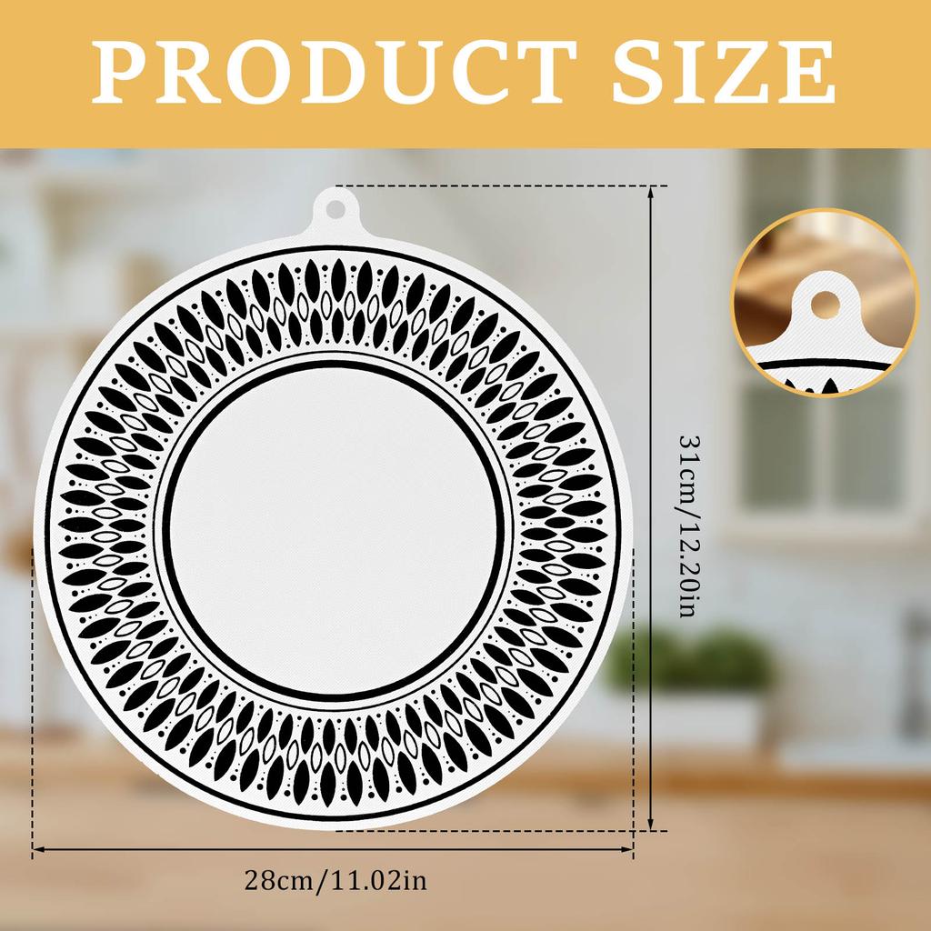 4/8Pcs Induction Cooktop Protector Mat Induction Cooker Gasket Round Silicone Induction Hob Protector Nonslip Mats Kitchen Tool