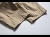 City Fanpin 2024 Spring Men's Loose Wide-Leg Multi-Pocket Work Pants - Solid Color