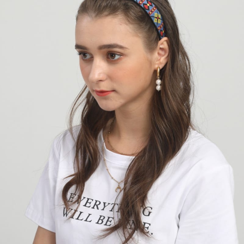LALA African Pattern Hairband - BLUE
