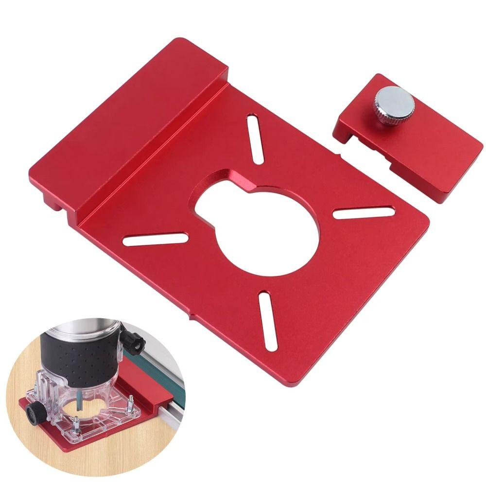 Aluminum Alloy Track Saw Adapter with limiter Routing Guide Rail Track Woodwork Cutting