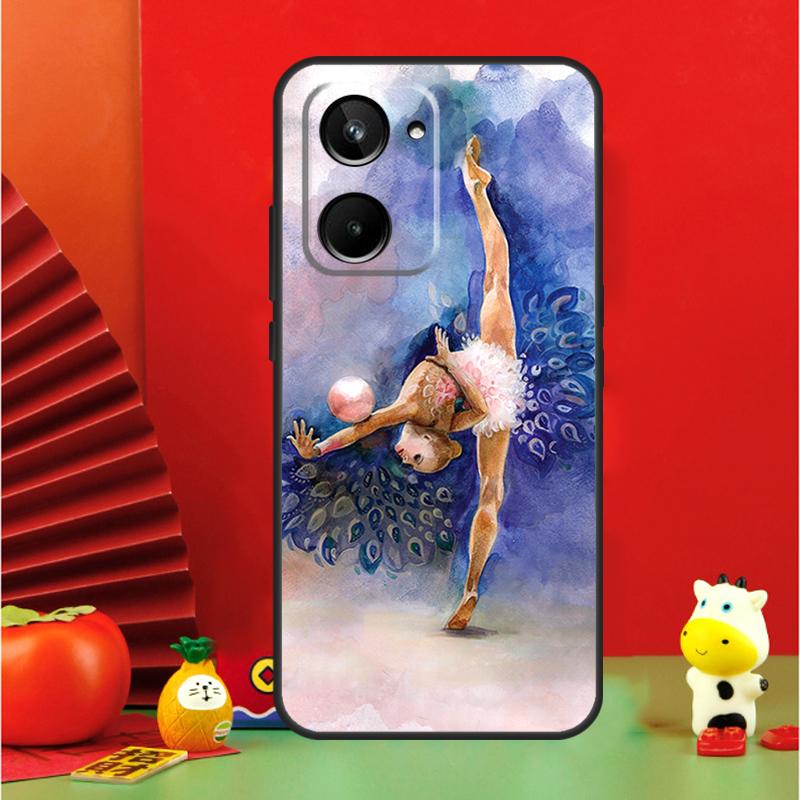 

Gymnastics Oil Painting For Realme 15 Pro GT7 GT6 10 11 12 13 14 Pro Plus C65 C67 C63 C61 C55 C51 C53 C35 C75 Case Realme 15 Pro
