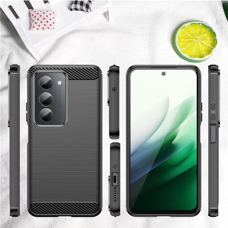 For Redmi 15 5G Case Cover Xiaomi Redmi 15 5G Capas Shockproof Armor Bumper Carbon Fibre Back TPU Soft Cover Redmi 15 5G Fundas