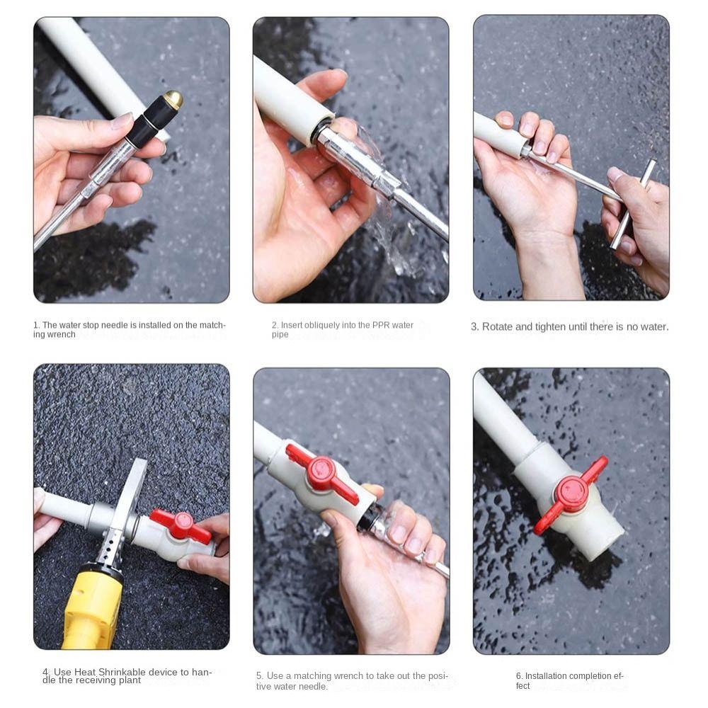 20/25/32 Hot-melt Water Stop Pin Metal Repair Plumbing Tool Set Water Stop Needle  Water Pipes