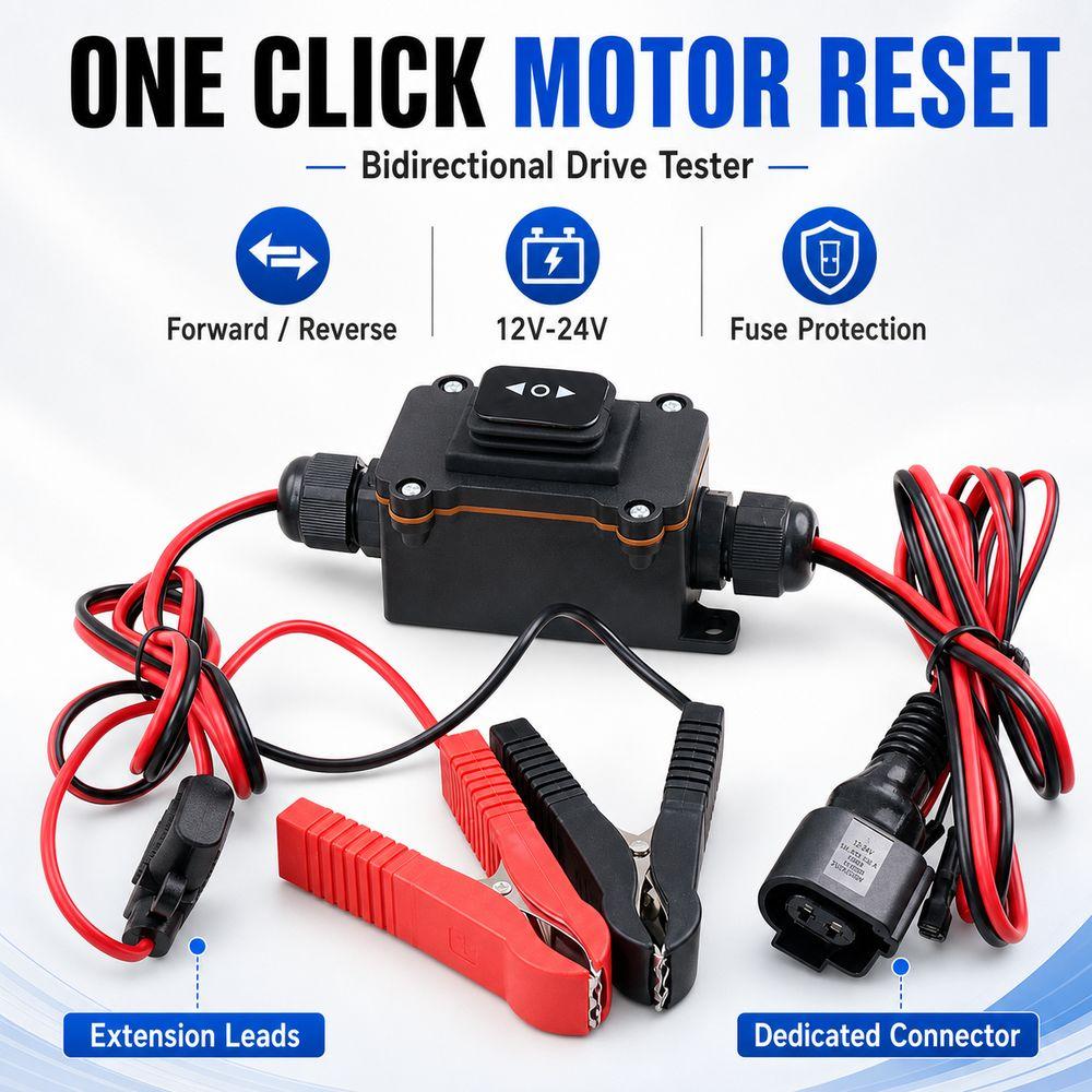 One Click Control Electronic Motor Tester Fuse Protection Brake Reset Tool  Vehicle Maintenance