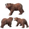 Wild Brown Bear Pvc Figurine Collection With Realistic Design For Young Children