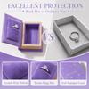 PU Leather Surface Ring Box European Style PU Leather Ring Box Jewelry Gift Box Gift Packaging